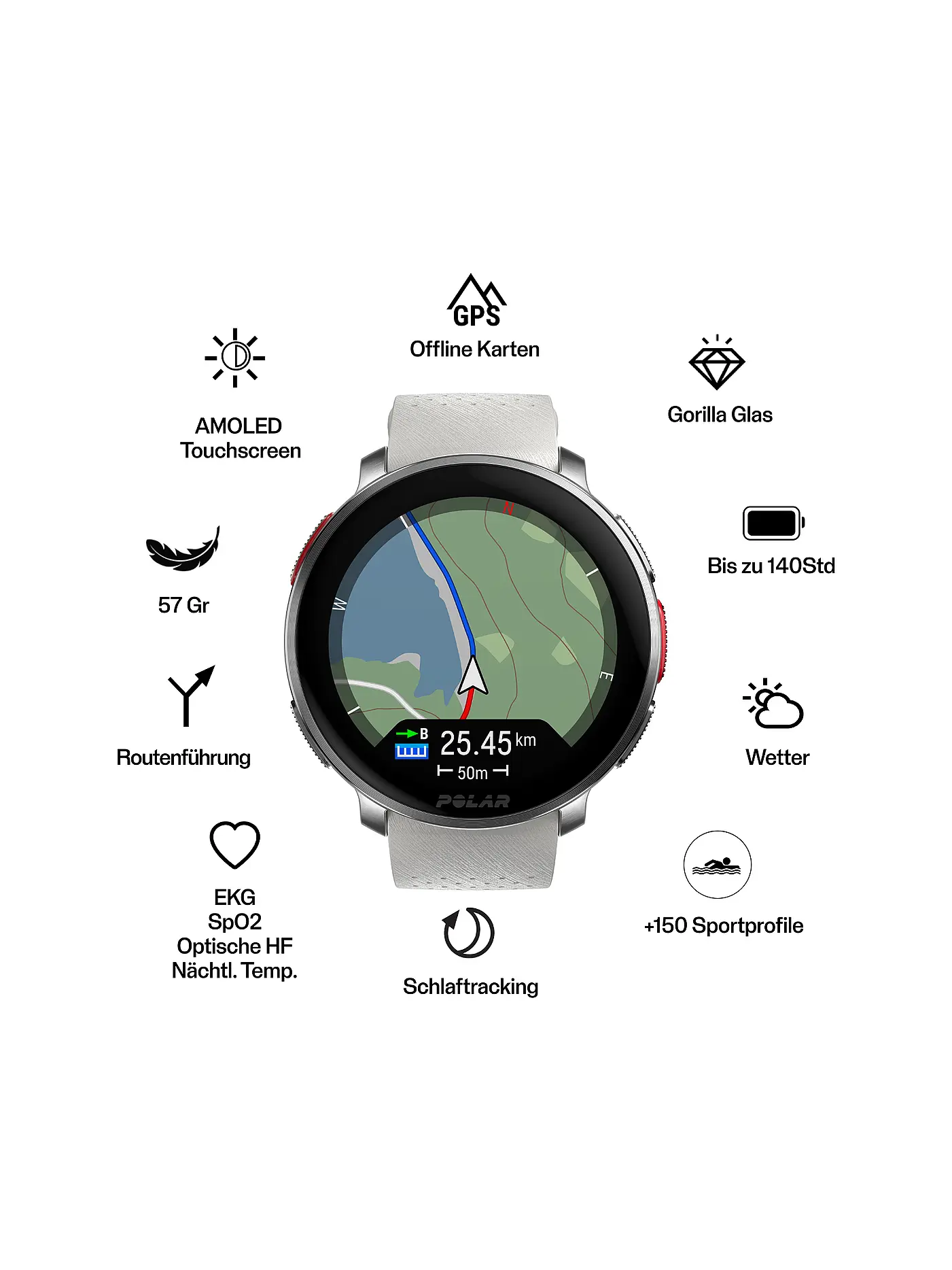 POLAR | GPS-Multisportuhr Vantage V3 S-L | 